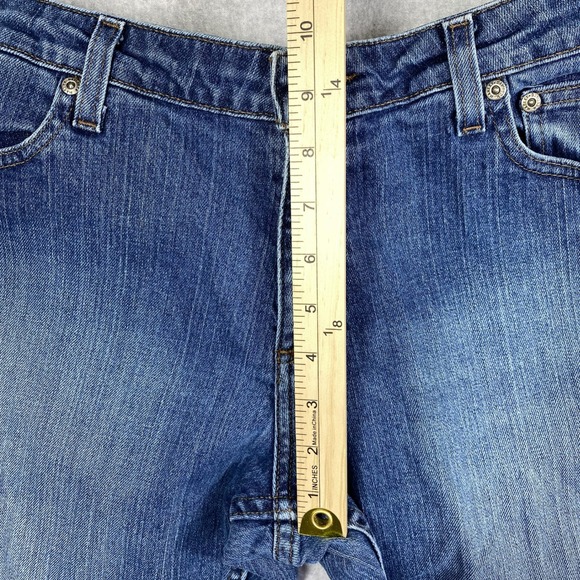 Harley-Davidson Bootcut Jean Women 10 Regular 32x32 Blue Excellent Stretch Biker - Picture 8 of 12